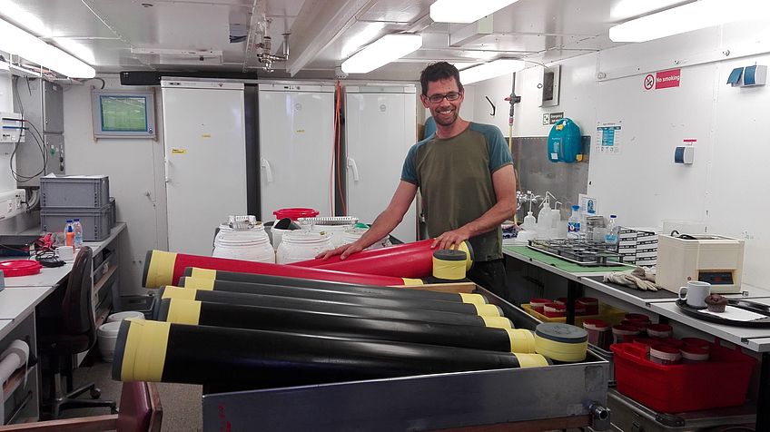 Gravity cores from the northern Adriatic Sea © Jimmy Nebelsick